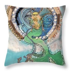 Oasis mermaid pillow